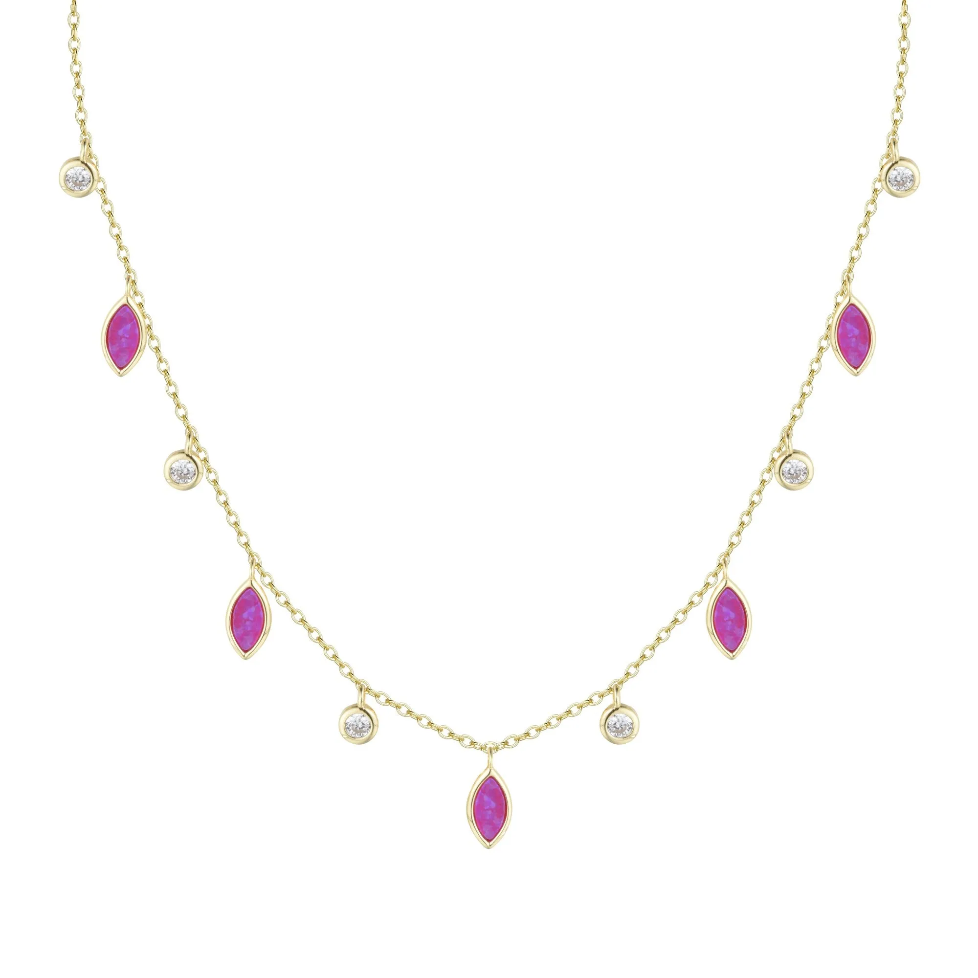 Drops of Spring Opal Necklace