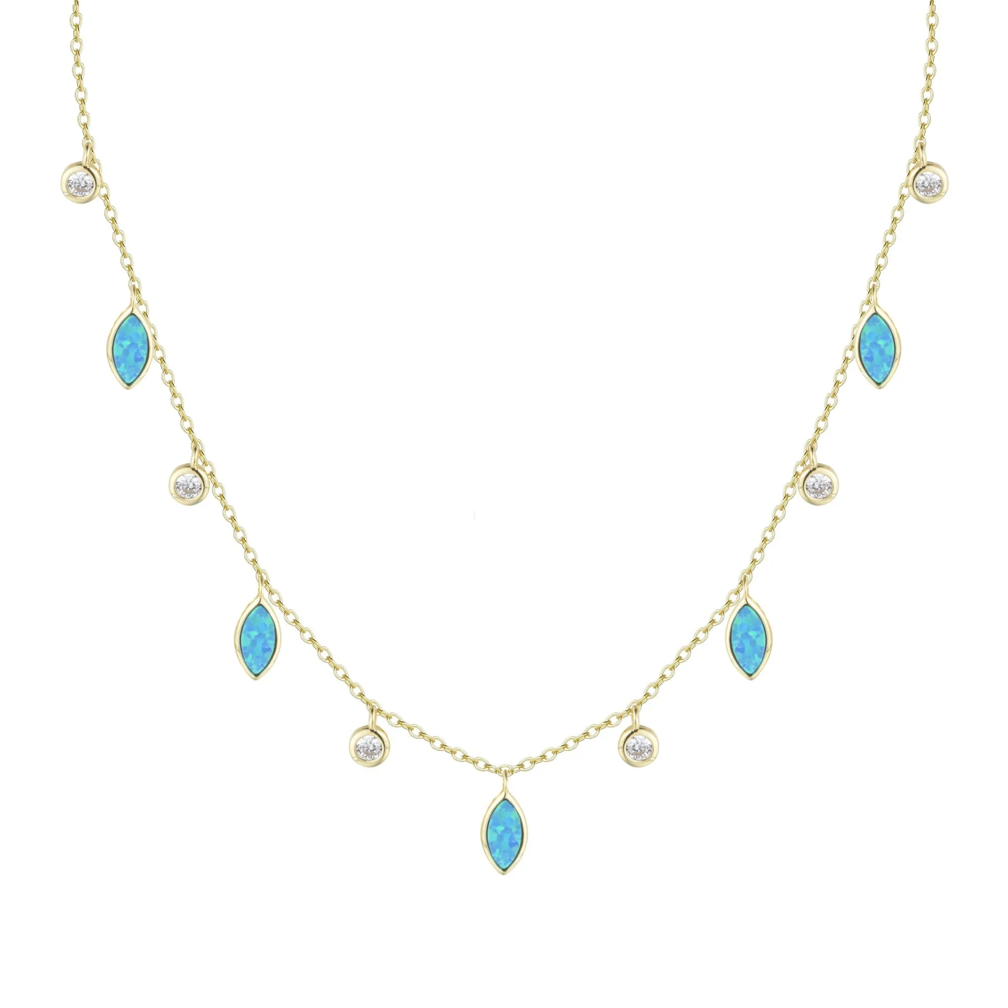 Drops of Spring Opal Necklace