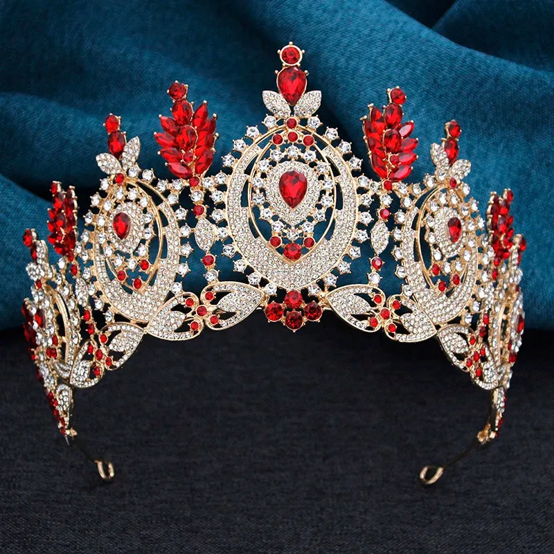 Enchanted Crystal Rhinestone Tiaras Headdress Crowns Hair Accessories