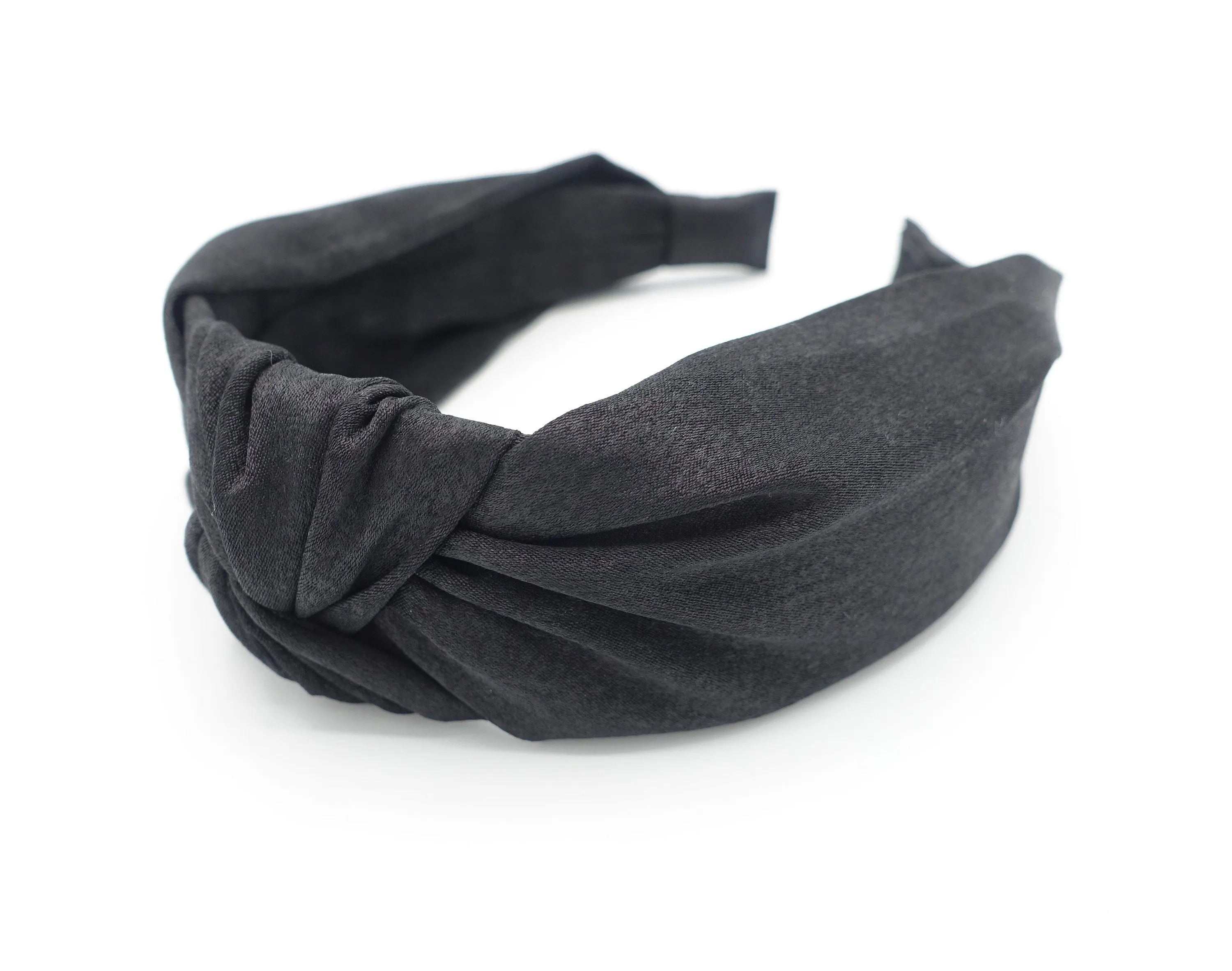 flat knot headband headband processed suede fabric  hairband women hair accessory