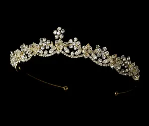 Floral Crystal Tiara