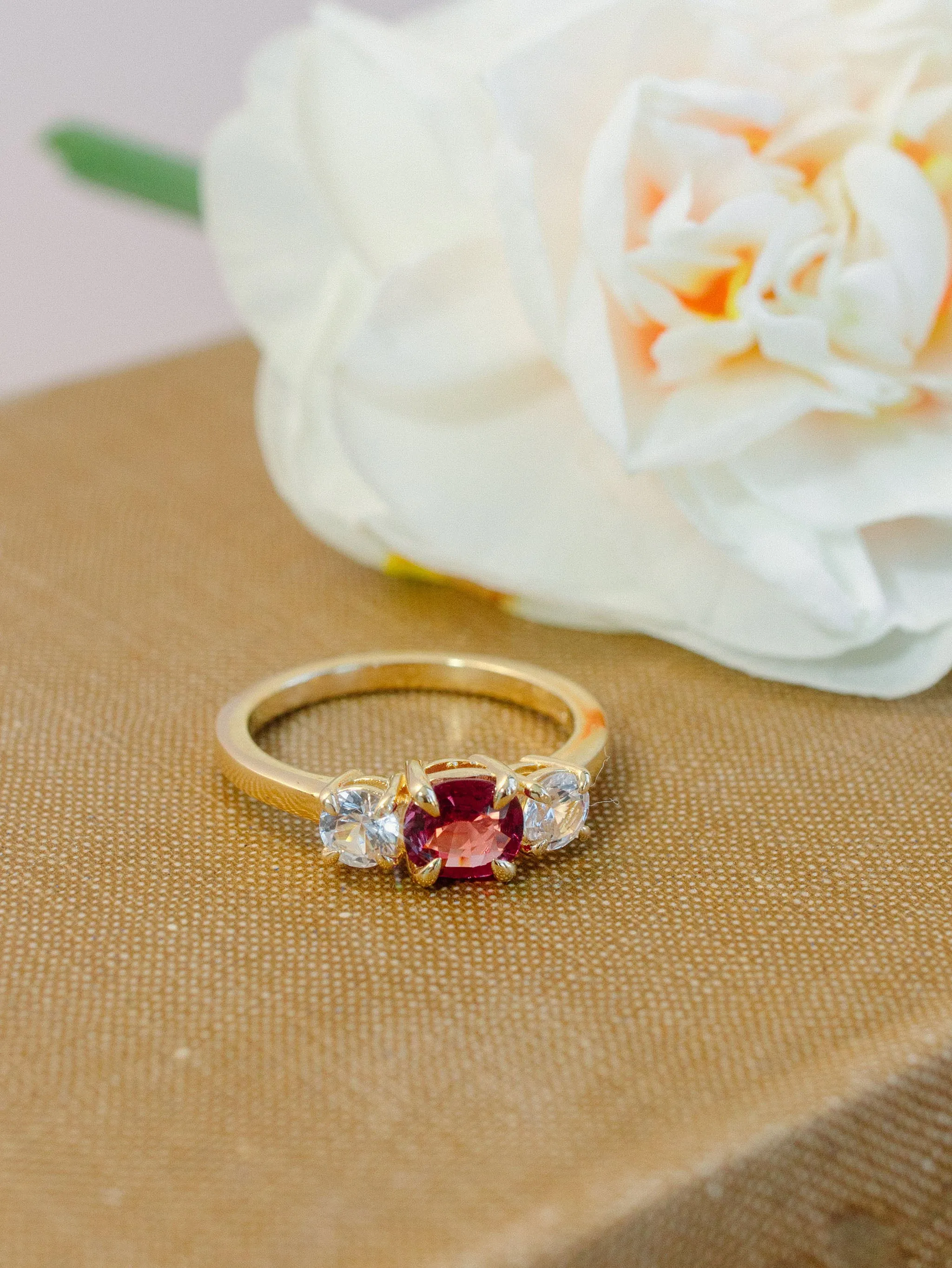 Garnet Cocktail Ring