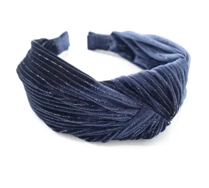 glittering stripe velvet headband women Fall Winter women hairband