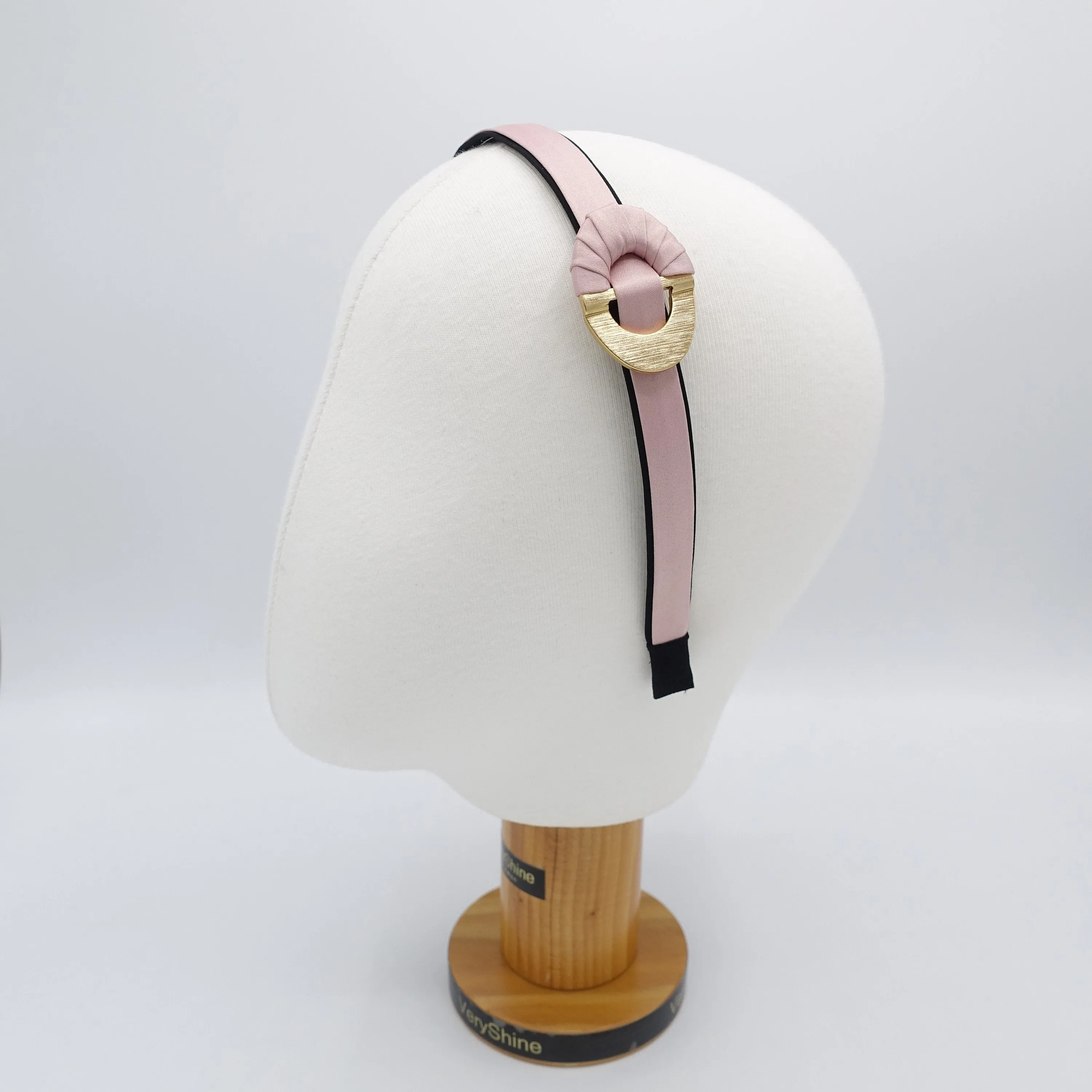 golden buckle headband, satin headband, stylish headband for women