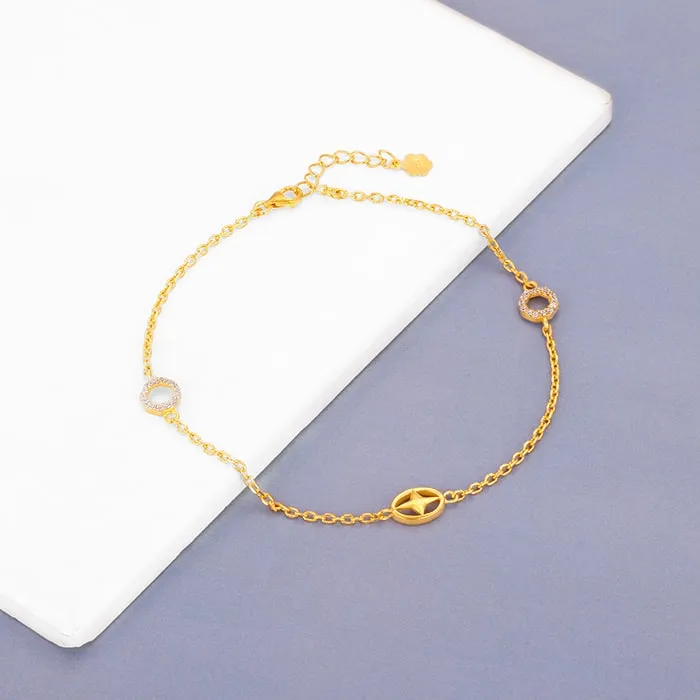 Golden Charm Love Anklet