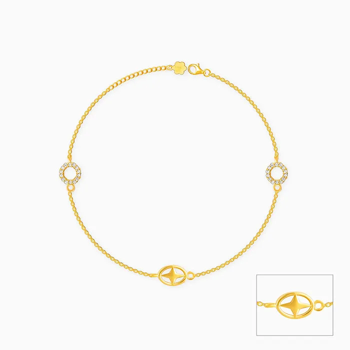 Golden Charm Love Anklet