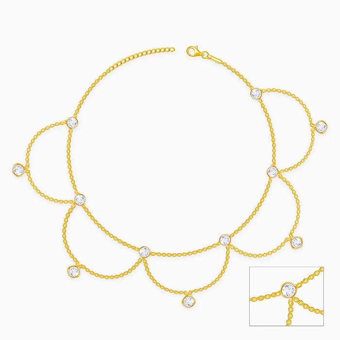 Golden Glory Finish Anklet