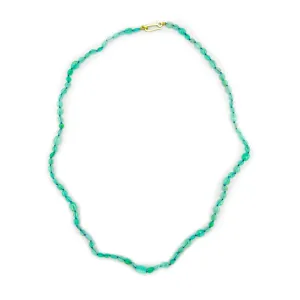 Green Opal Pebble Necklace