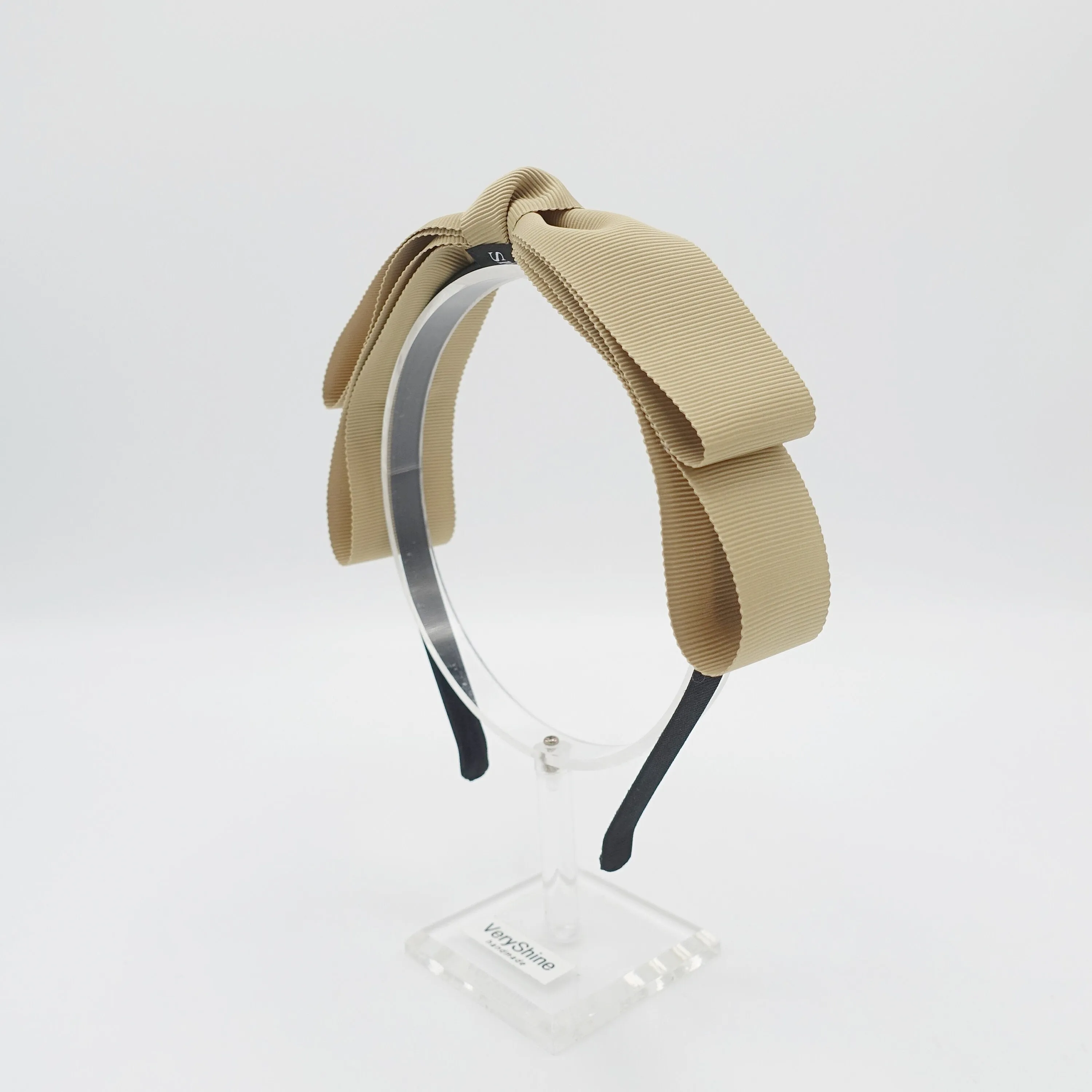 grosgrain bow headband, narrow bow headband for women