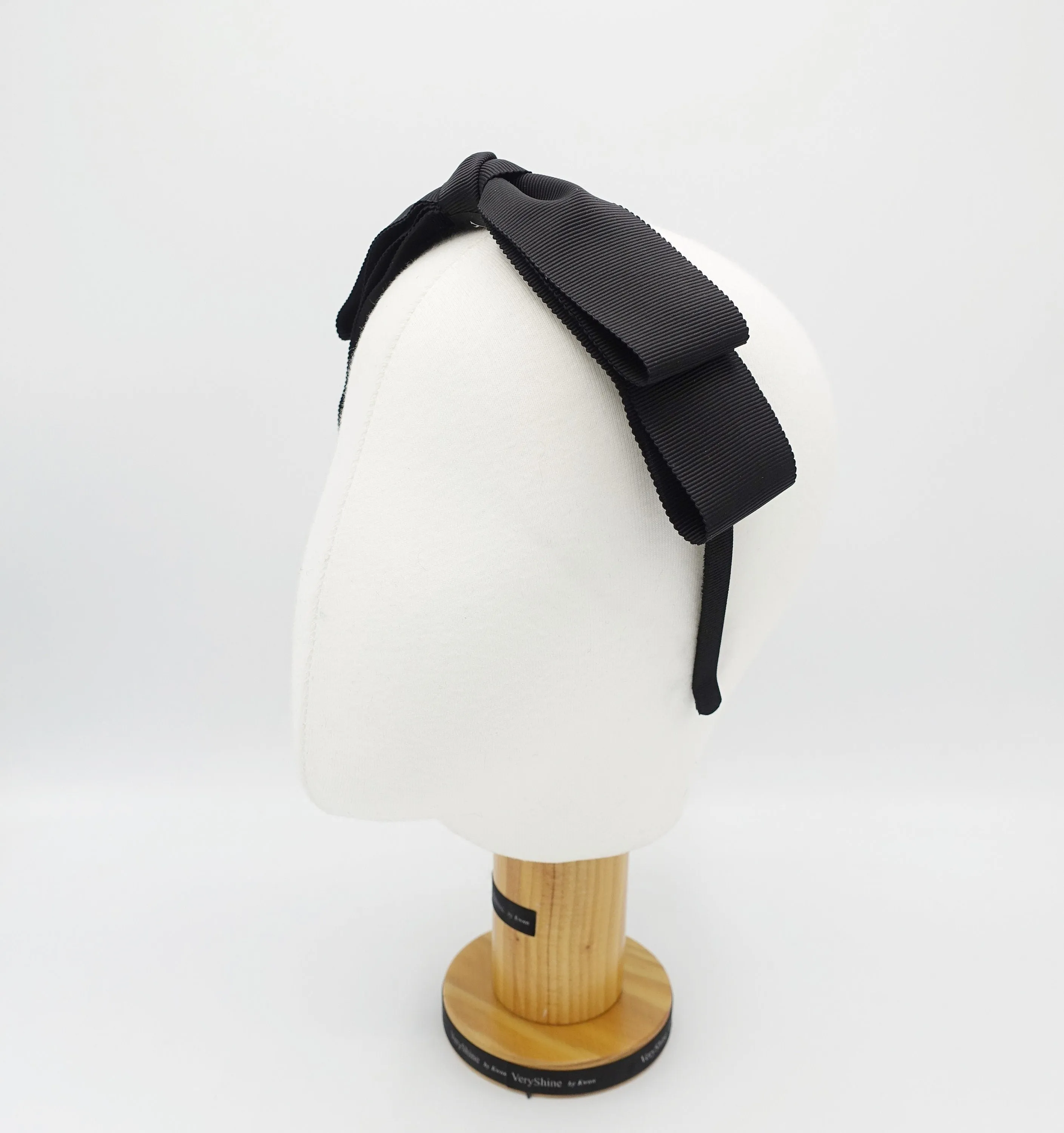 grosgrain bow headband, narrow bow headband for women