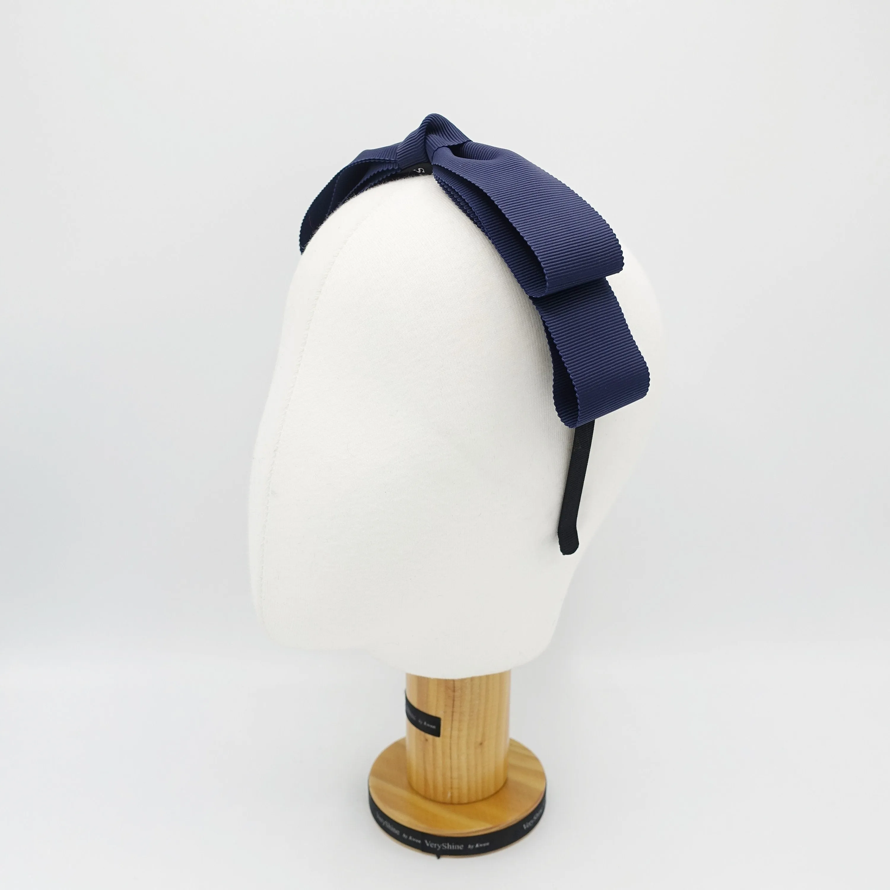 grosgrain bow headband, narrow bow headband for women