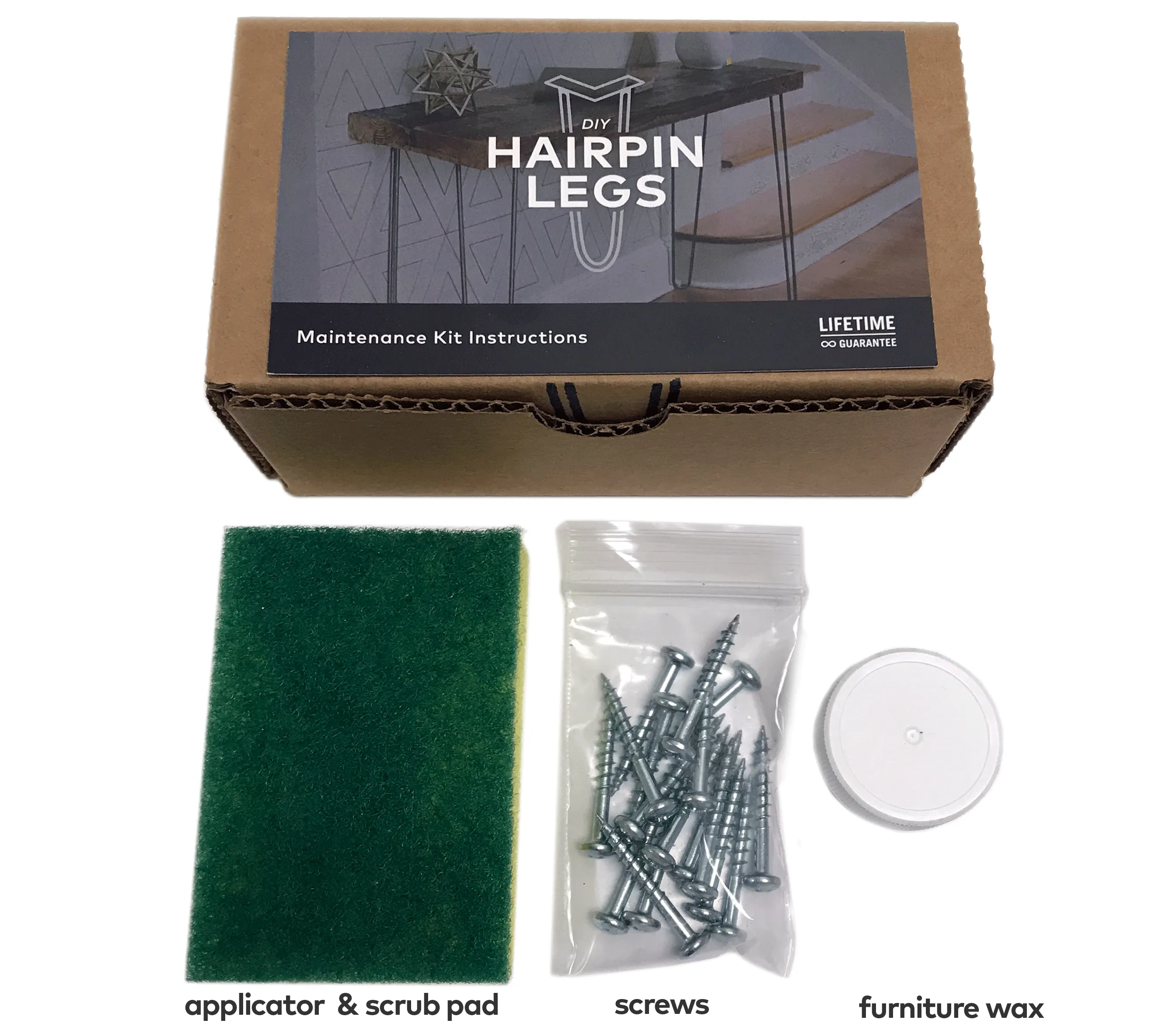 Hairpin Leg Maintenance and Hardware Kit