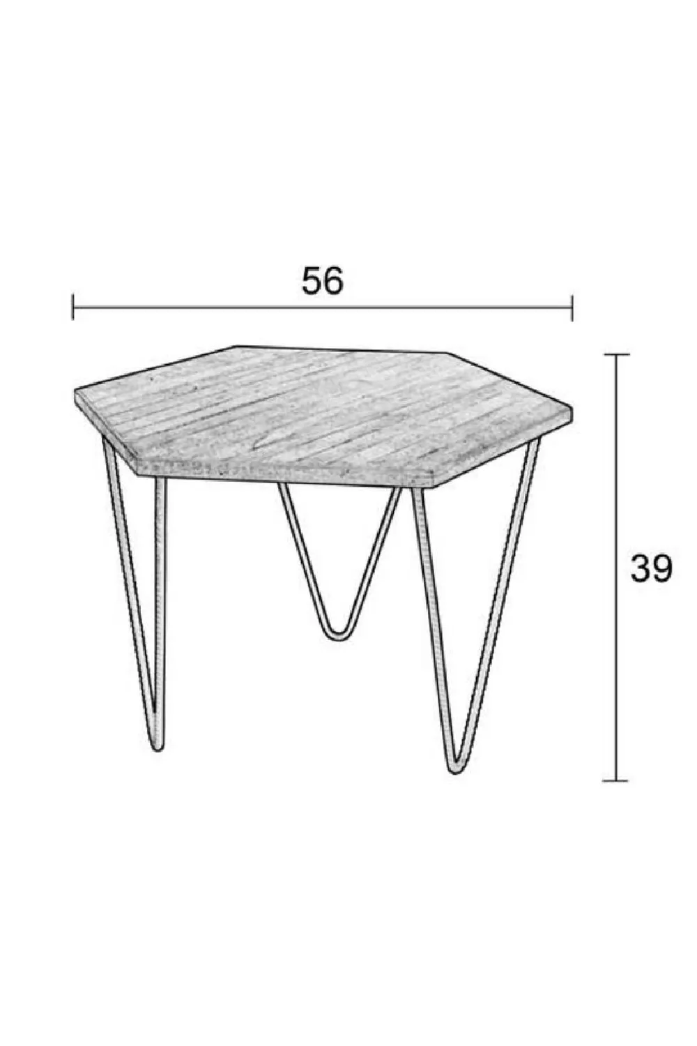 Hairpin Leg Side Table | DF Cor