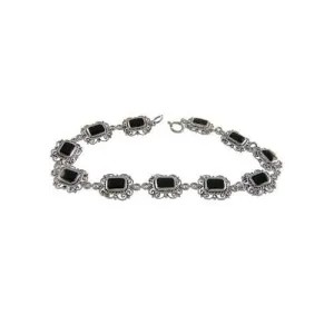 Hand-Cut Black Onyx Bracelet