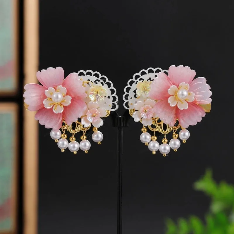 Hanfu Headwear Women's Children's Tassel Antique Hair Accessories Ancient Chinese Style Hairpin Girl's Princess Accessories Girl's Hairpin