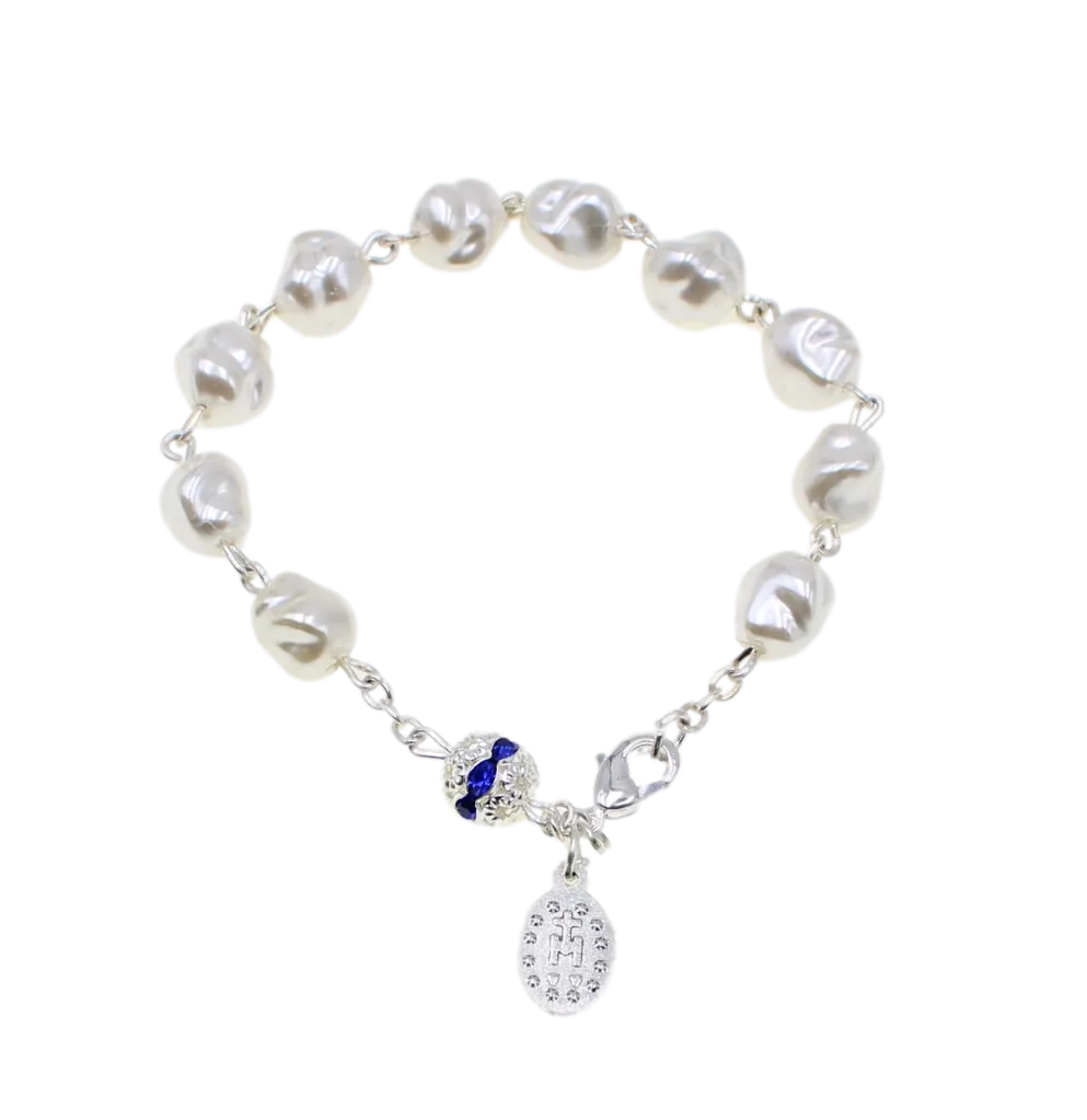 Imitation Freshwater Pearl Bracelet with Lobster Claw Clasp