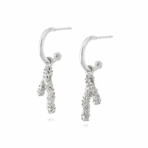 Isla Coral Drop Earrings Sterling Silver