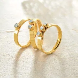 Jennifer Stacking Gold Rings