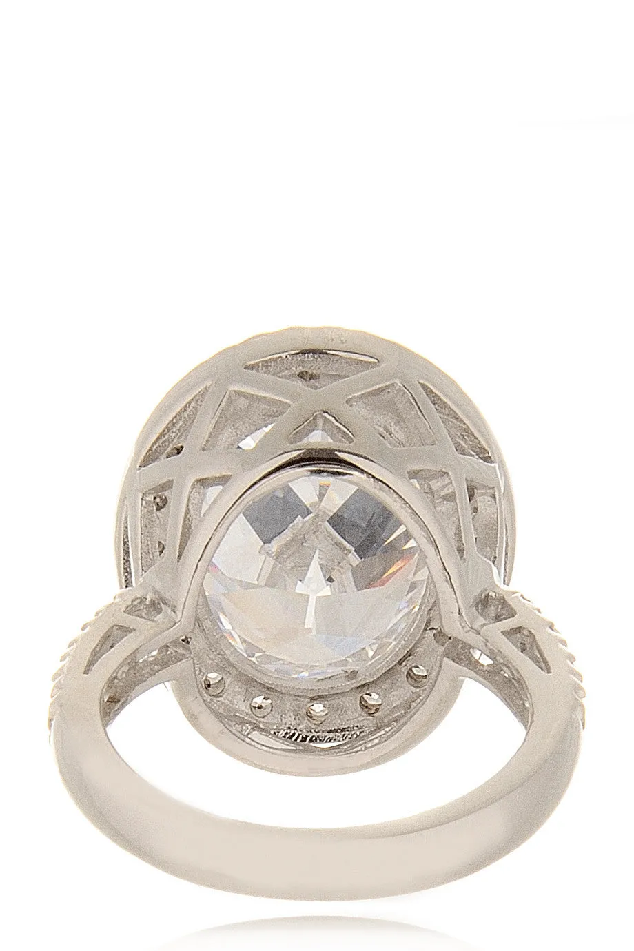 KENNETH JAY LANE AMALIA Silver Cocktail Ring