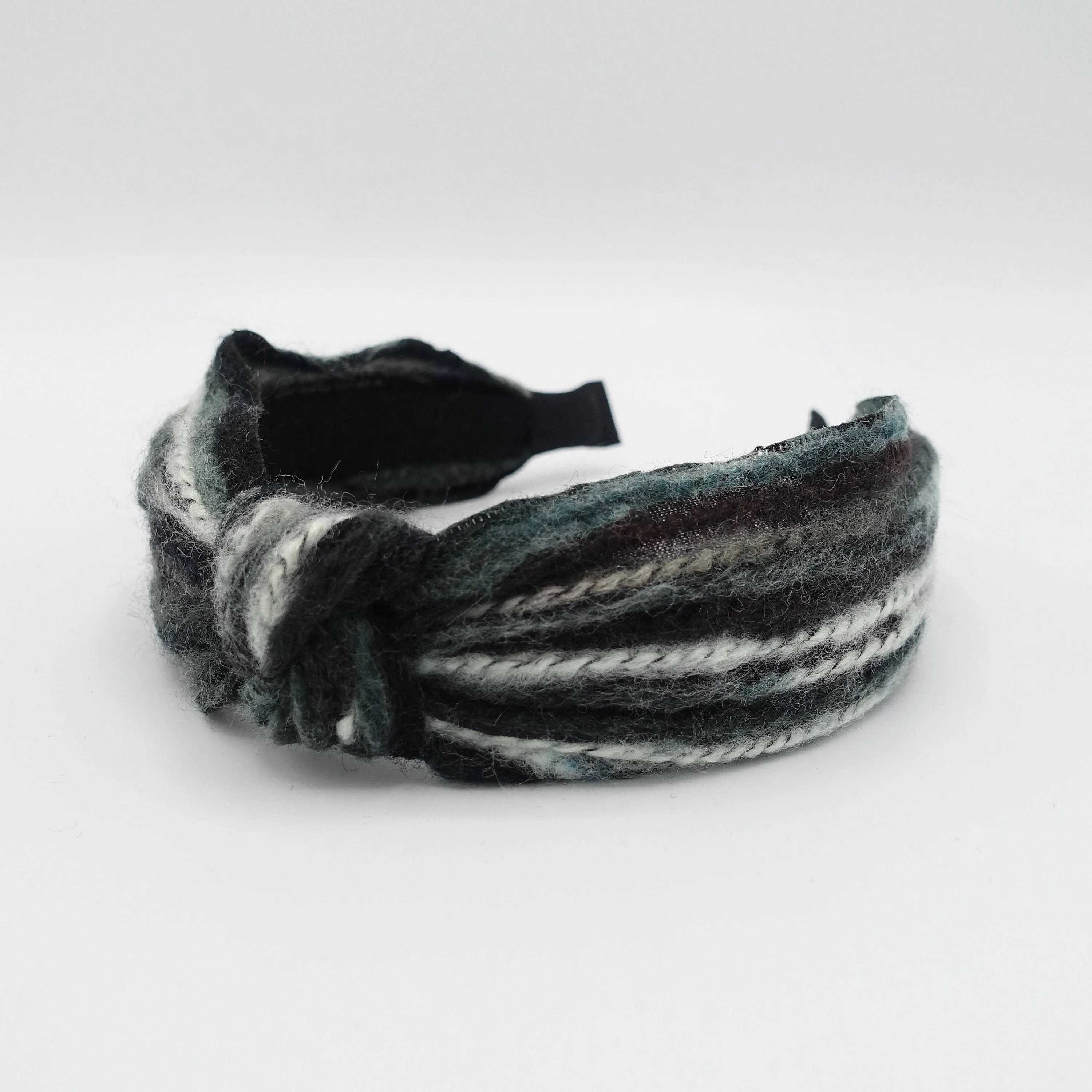 knit stripe knot headband