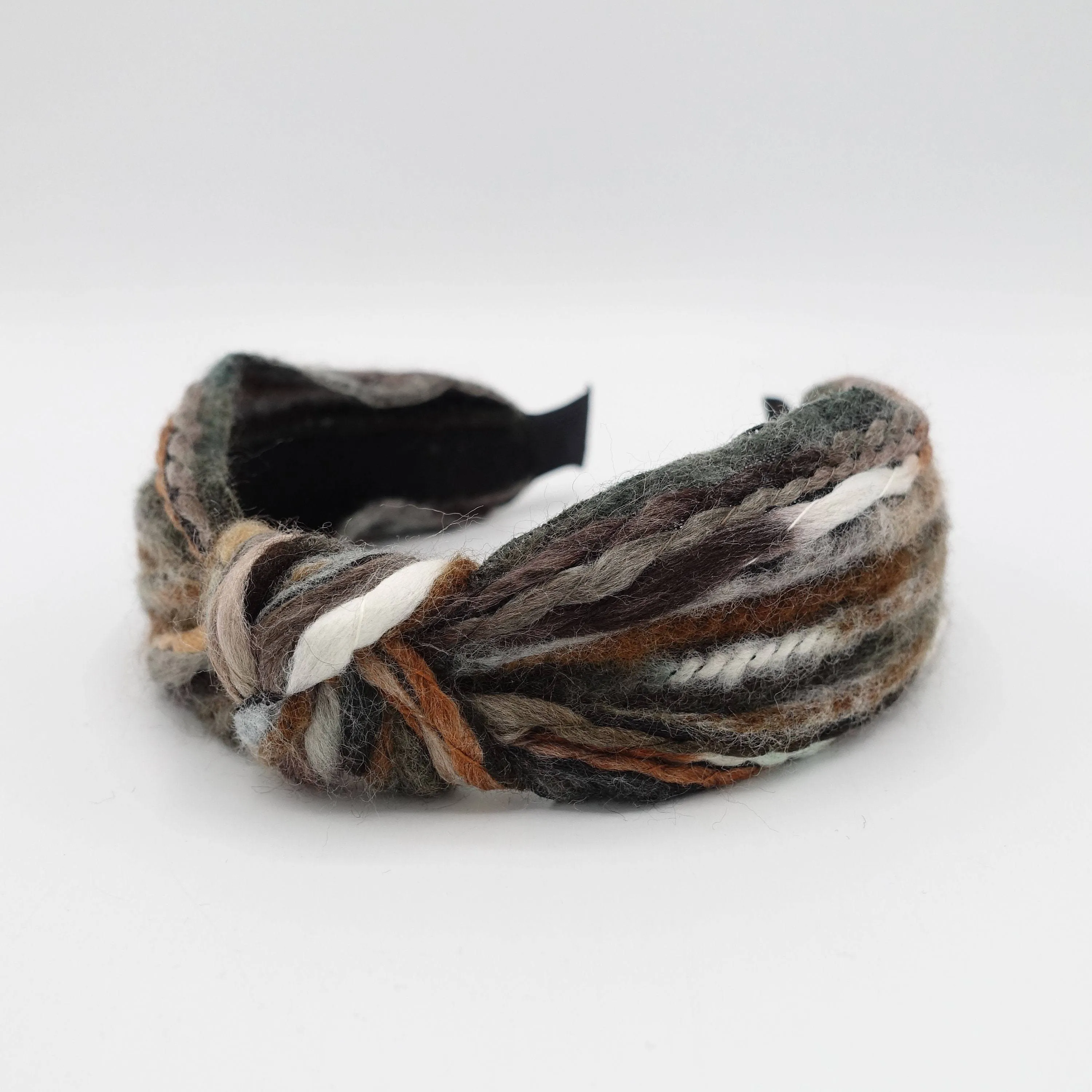 knit stripe knot headband