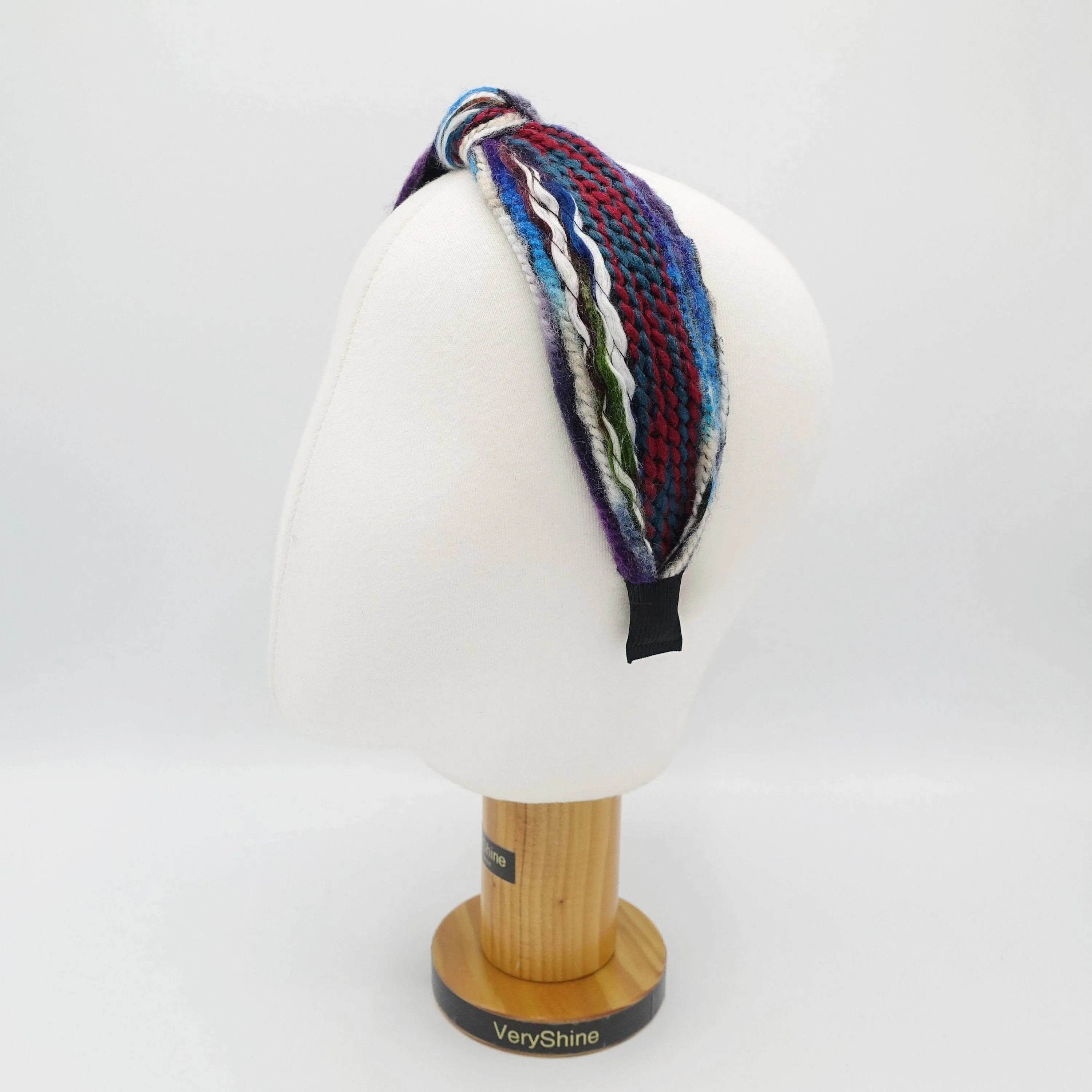 knit stripe knot headband