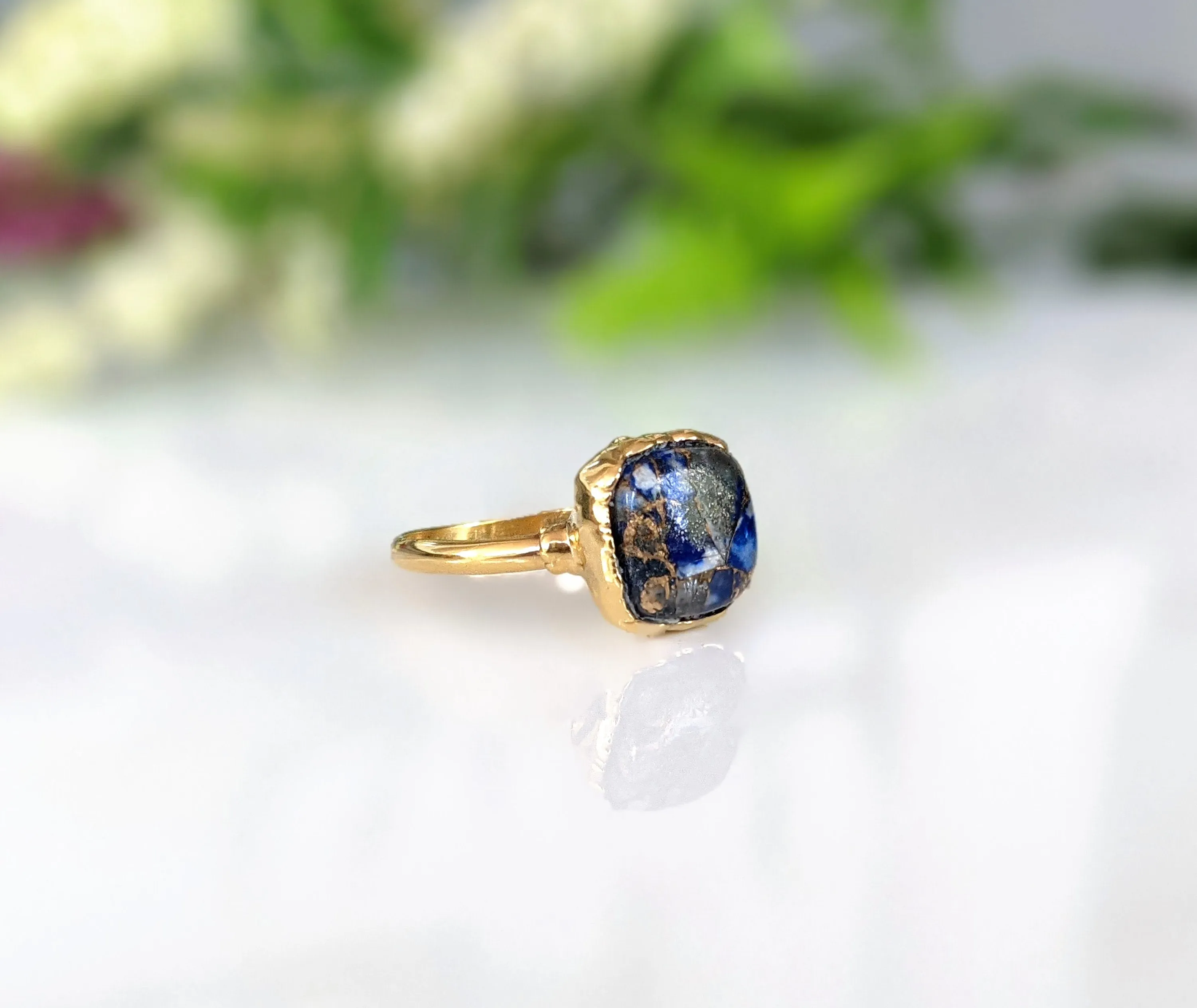 Lapis Lazuli Gold ring