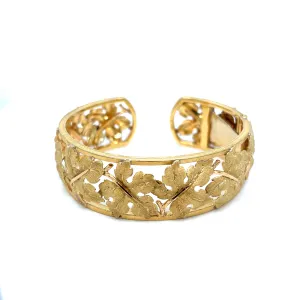 Mario Buccellati 18K Yellow Gold Cuff Bracelet