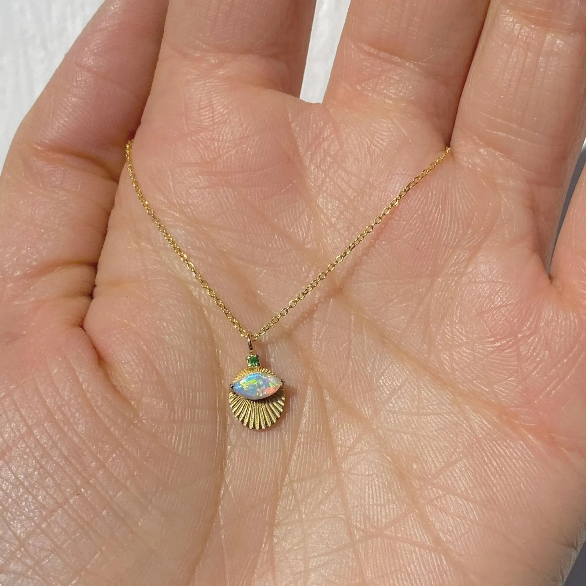 Marquise Opal Light Necklace