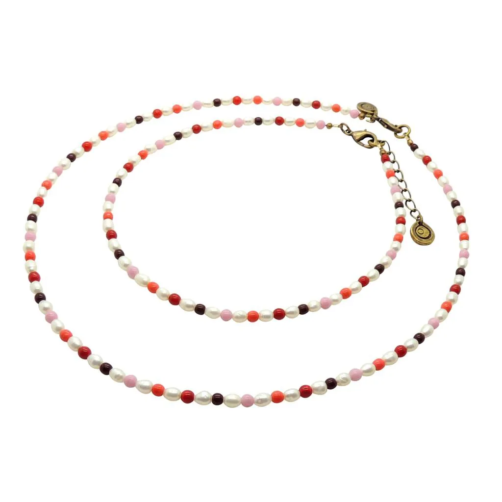 Miami Pink Freshwater Pearl Choker