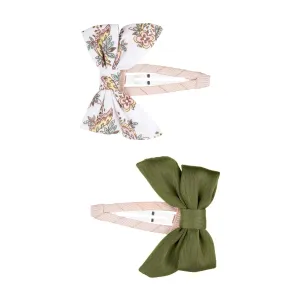 Mimi & Lula hairpins | Tatiana Bow Olive