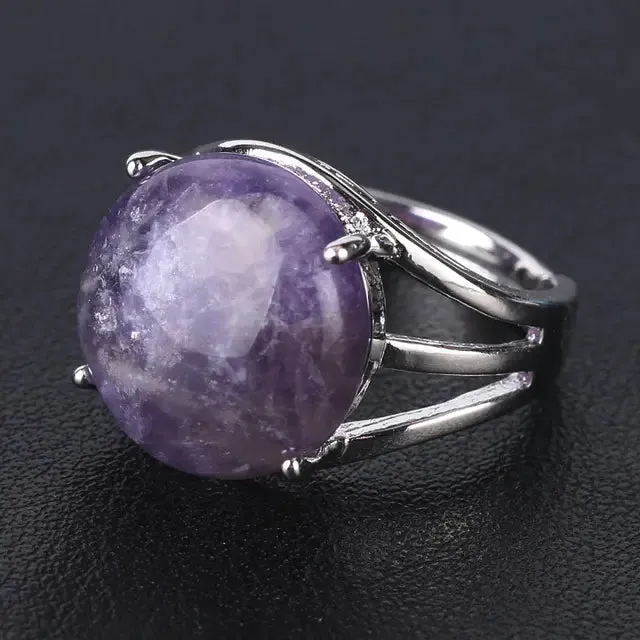 Natural Gemstone Cocktail Ring