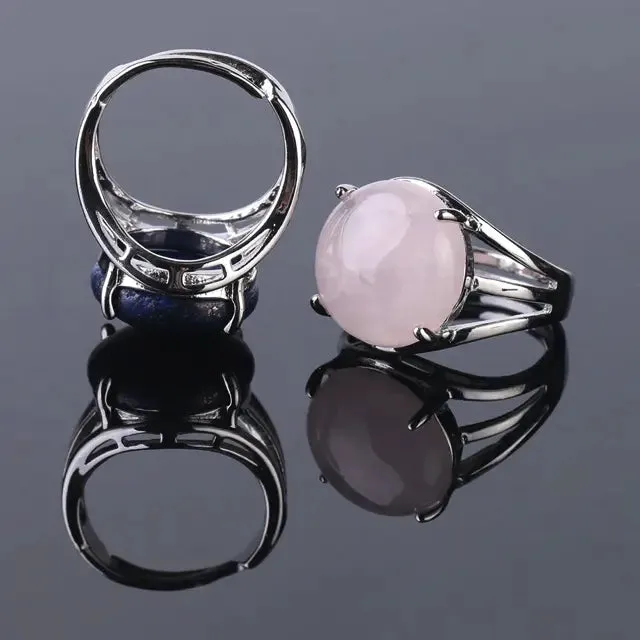 Natural Gemstone Cocktail Ring