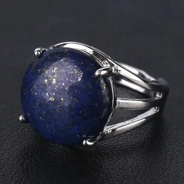 Natural Gemstone Cocktail Ring