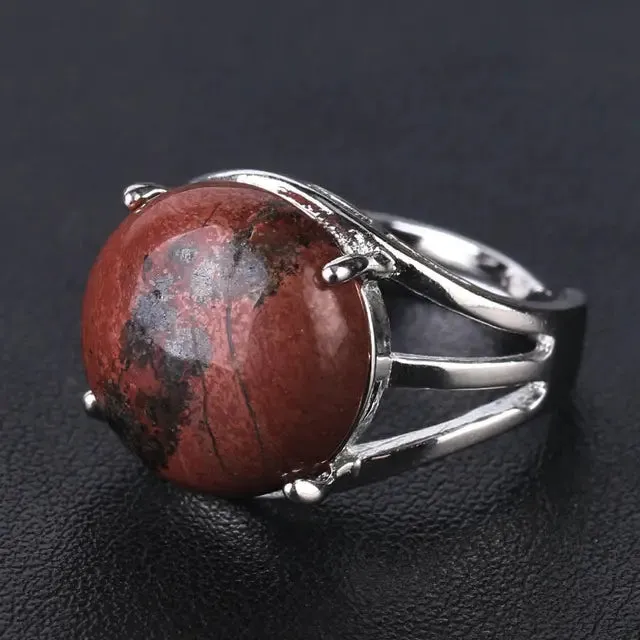 Natural Gemstone Cocktail Ring