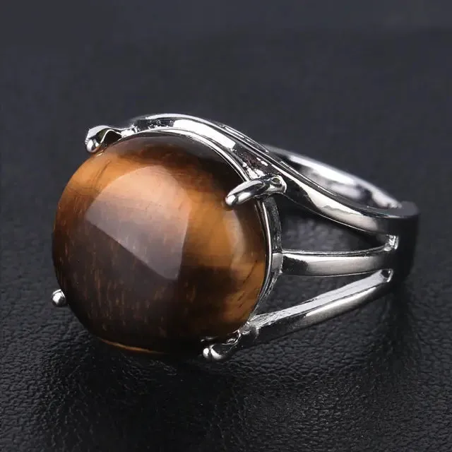 Natural Gemstone Cocktail Ring