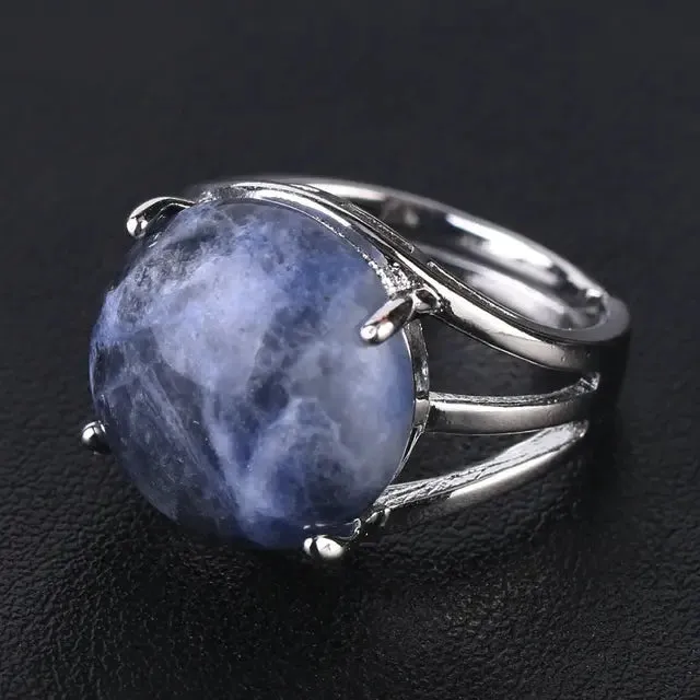 Natural Gemstone Cocktail Ring