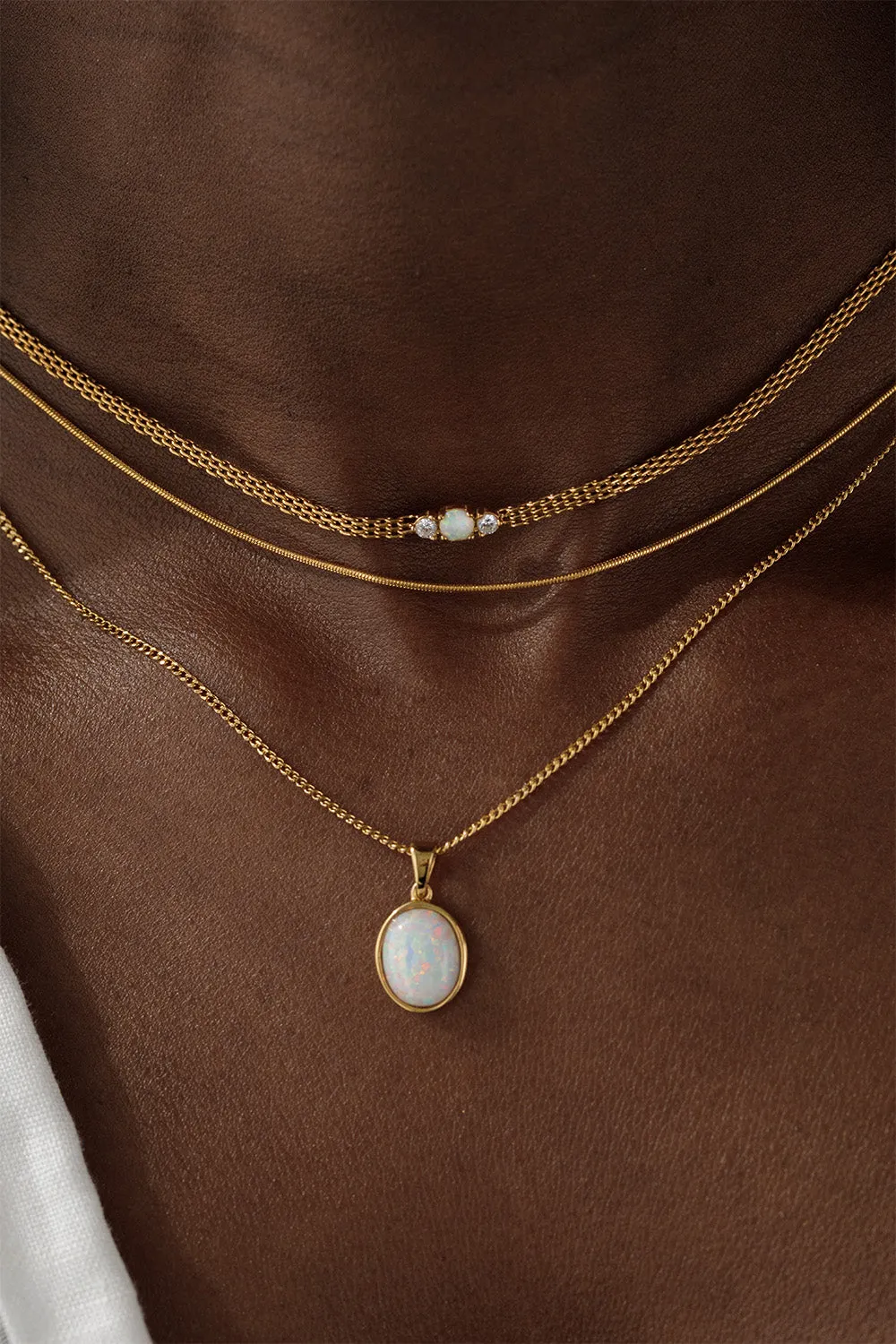 Opal Dream Necklace 14K Gold Plated