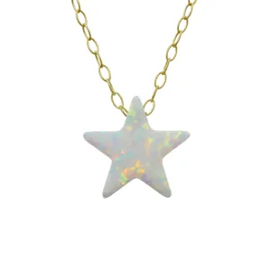 Opal Star Necklace