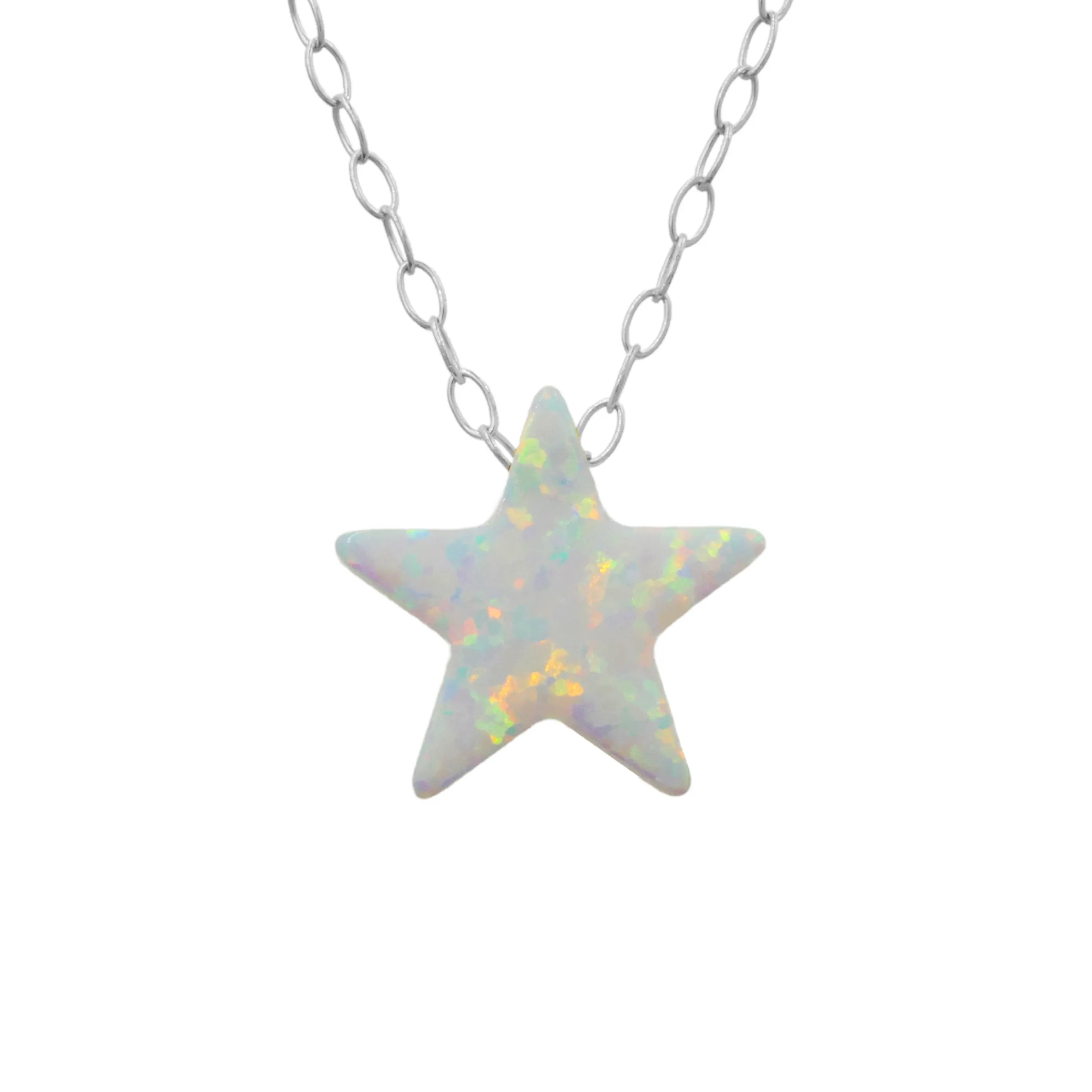 Opal Star Necklace