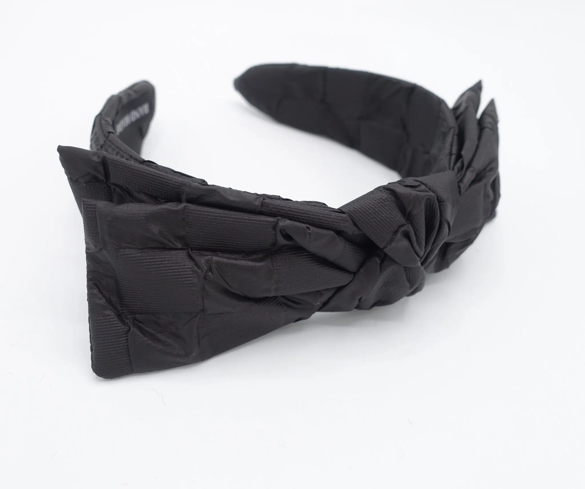 padding bow knot headband wired pattern Fall Winter Stylish hair accessory for women