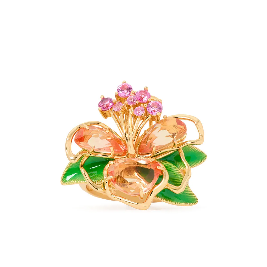 Paradise Flower Cocktail Ring