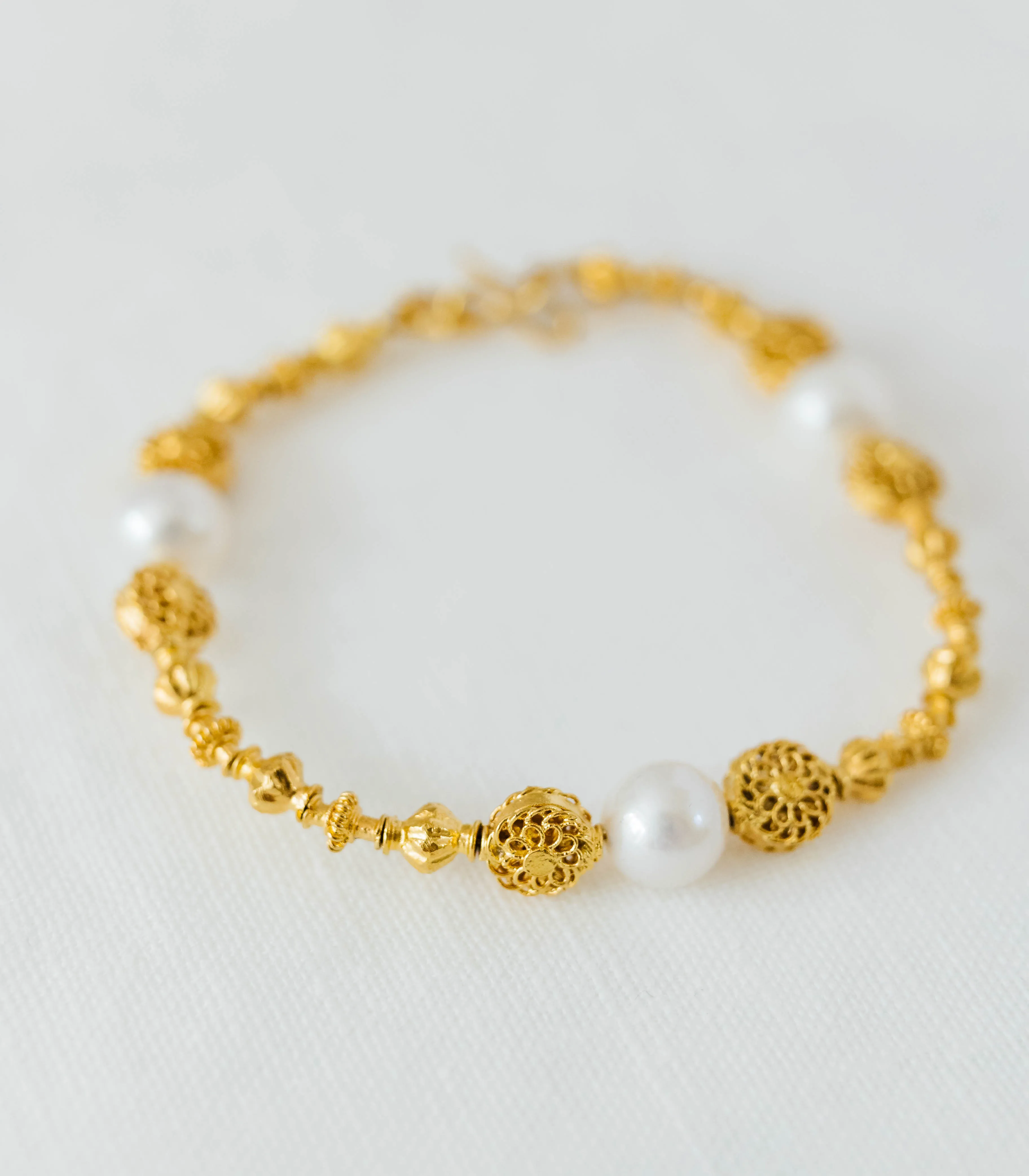 Pearl Tambourine Bracelet