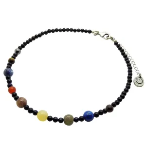 Planet8 Semi Precious Gemstone Beaded Choker