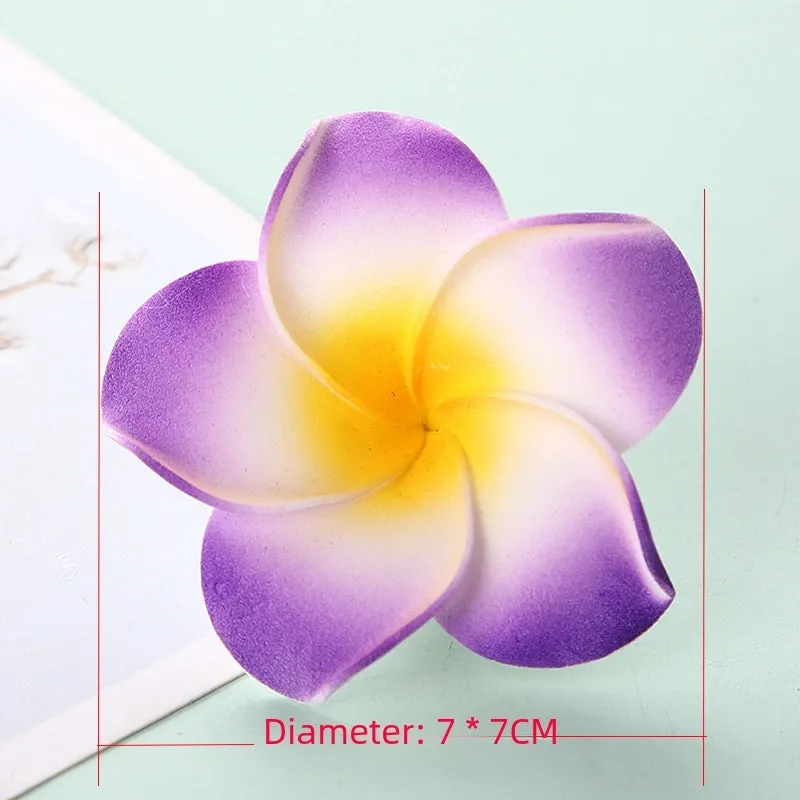 Plumeria Flower Hairpin Wholesale Dai Dress Travel Seaside Holiday Plumeria Flower Hairpin Flower Side Clip Hairpin Headdress