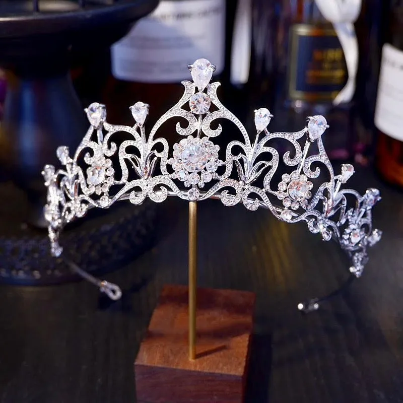 "Alena" - Silver Cubic Zirconia Bridal Tiara