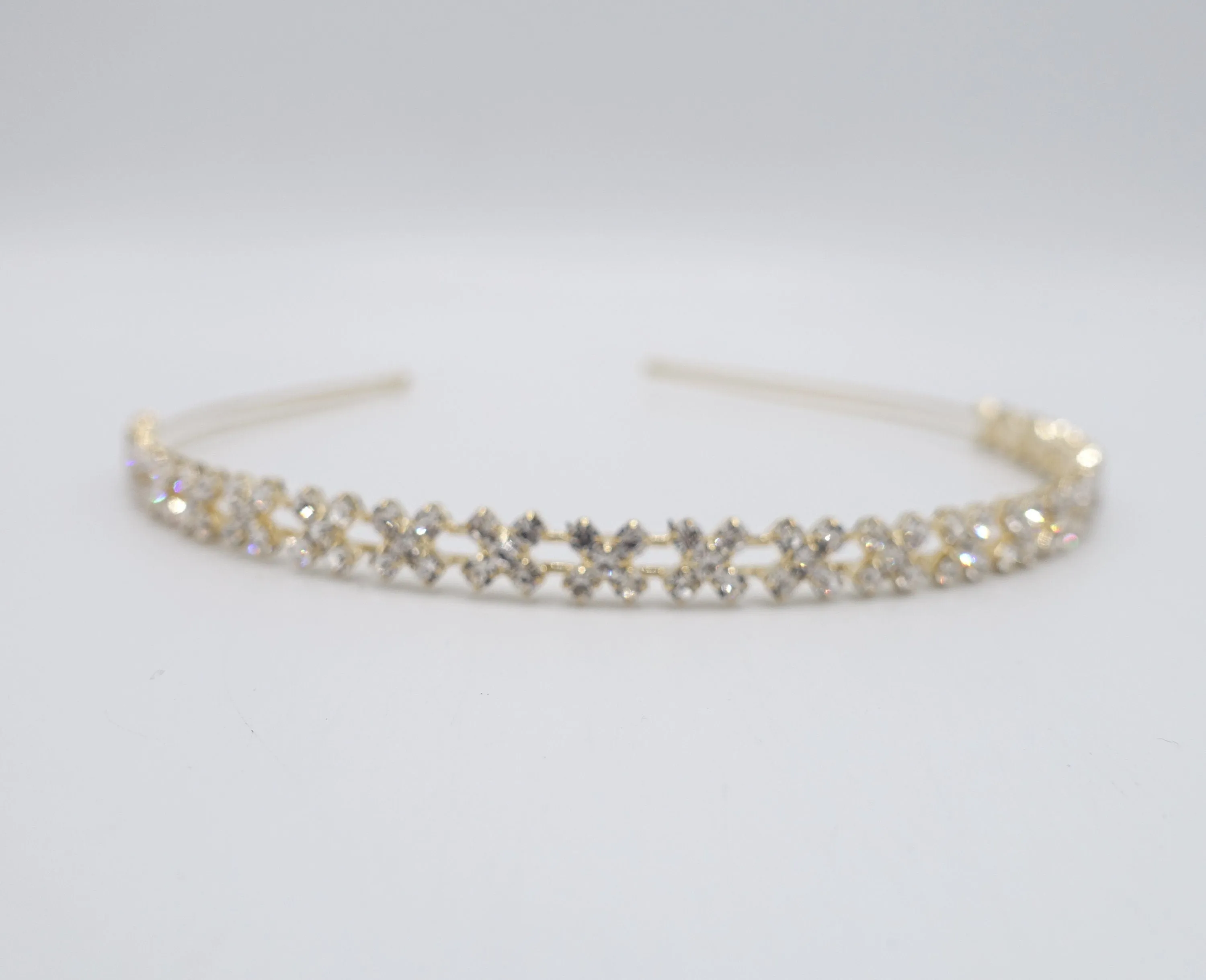 rhinestone petal headband, bling headband for women