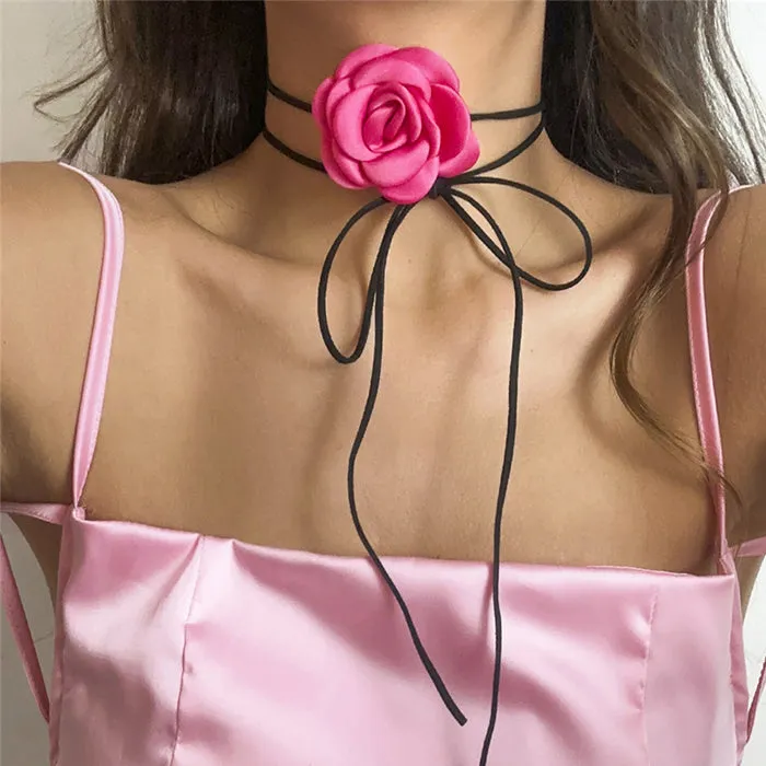 Rose Choker Necklace