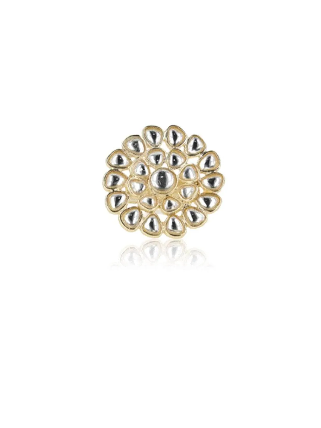 Round Dabi Kundan Ring