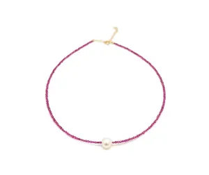 Ruby Pearl Choker